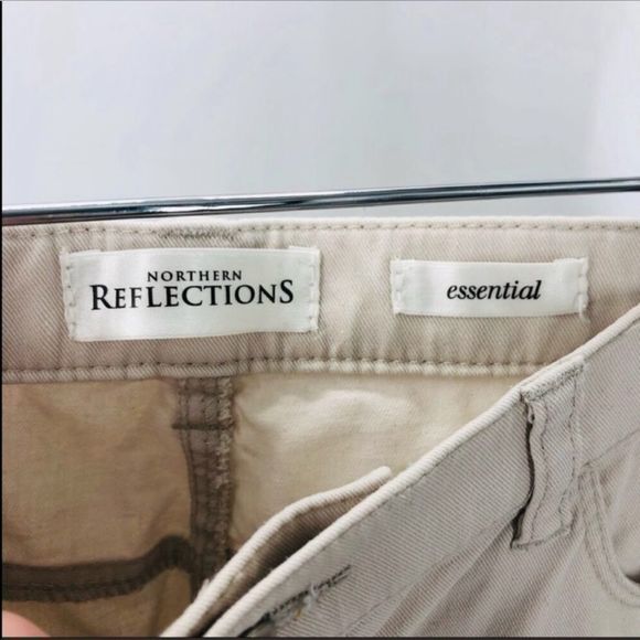 4/$45 NORTHERN REFLECTIONS | Khaki Beige Cuffed Shorts | 4 - Picture 5 of 6
